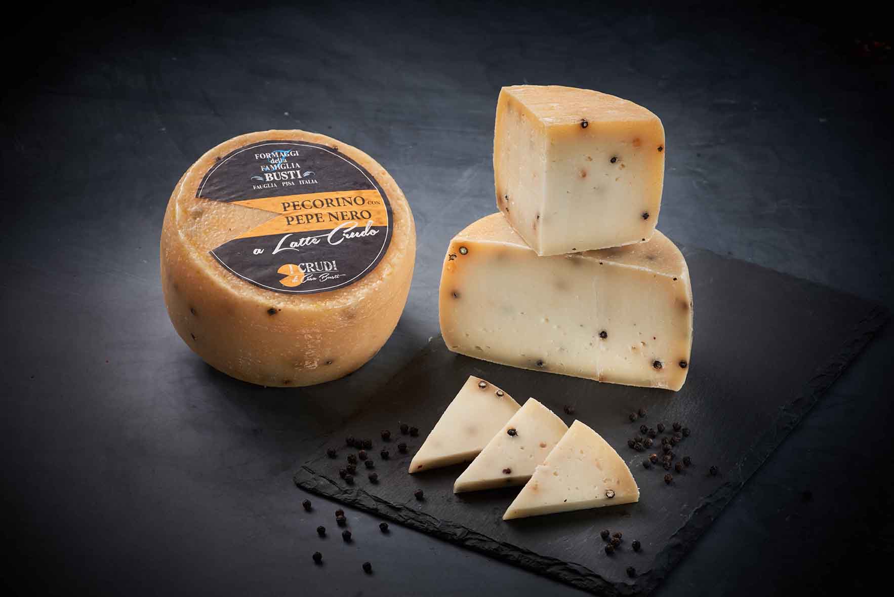 Raw Milk Pecorino with Black Pepper Busti